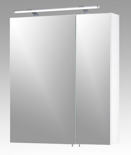 Badschrank | Spiegelschrank weiß- glanz |  badmöbel spiegelschrank