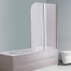 133x108 cm Glas Badewannenaufsatz für Dusche | Badewannenaufsatz | Duschabtrennung