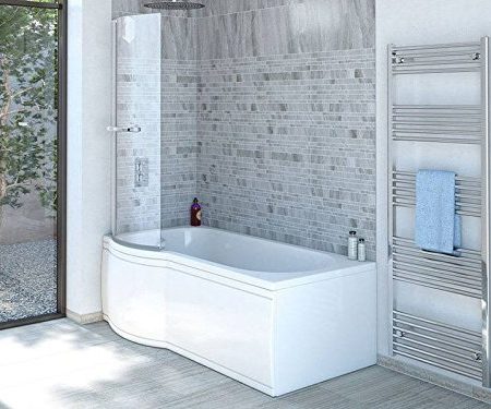 Badewannenaufsatz | Duschbadewanne 170x85 cm | Badewanne mit Duschaufsatz