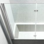 117x141 cm Duschabtrennung | Duschwand aus Glas |