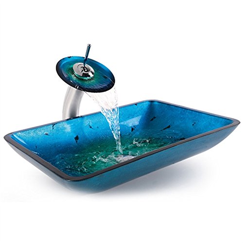 Waschbecken eckig | Waschbecken blau |  Waschbecken rechteckig