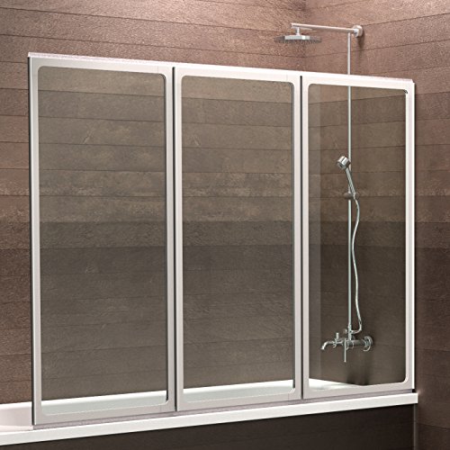 120x130 cm Duschwand | Duschabtrennung für Badewanne